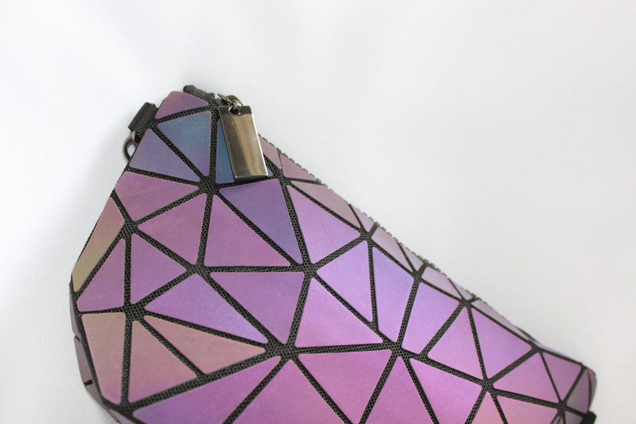 Geometric multicoloured small handbag